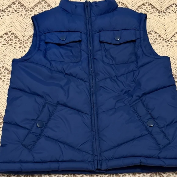 Gymboree Puffer Vest Boy’s Size Large 10-12 Dark Blue Winter Layer Warm 2013 - Picture 4 of 6